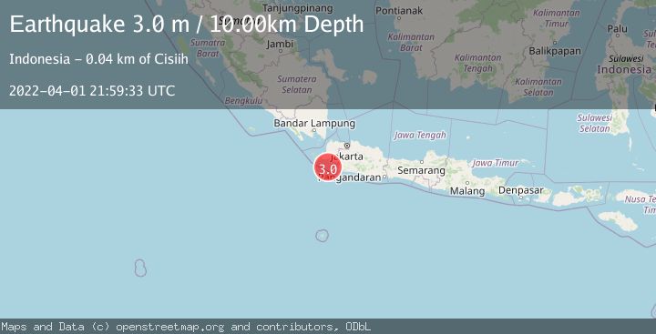 Map of JAVA, INDONESIA