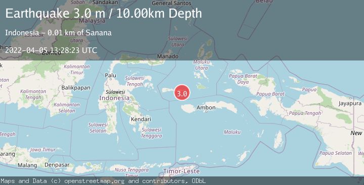 Map of CERAM SEA, INDONESIA