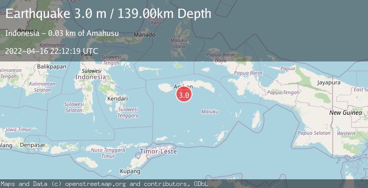 Map of SERAM, INDONESIA