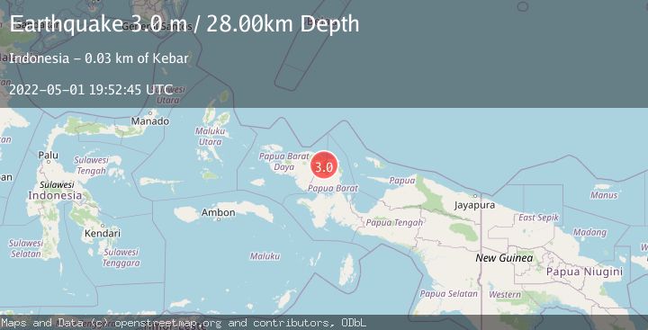 Map of PAPUA, INDONESIA