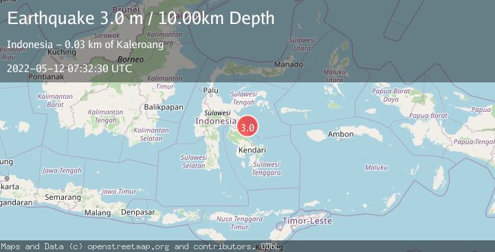 Map of SULAWESI, INDONESIA