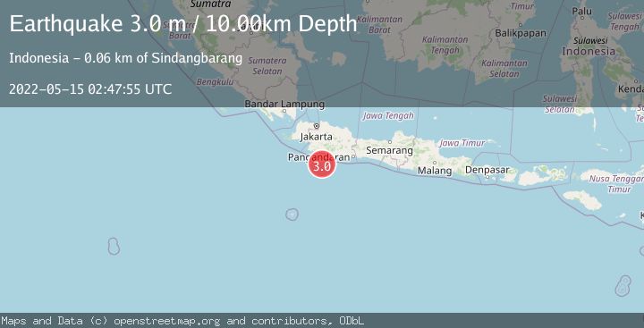 Map of JAVA, INDONESIA