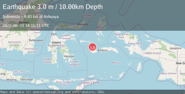 Map of CERAM SEA, INDONESIA