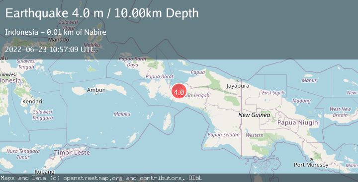 Map of PAPUA, INDONESIA