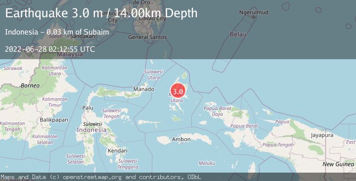 Map of HALMAHERA, INDONESIA