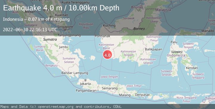 Map of KALIMANTAN, INDONESIA