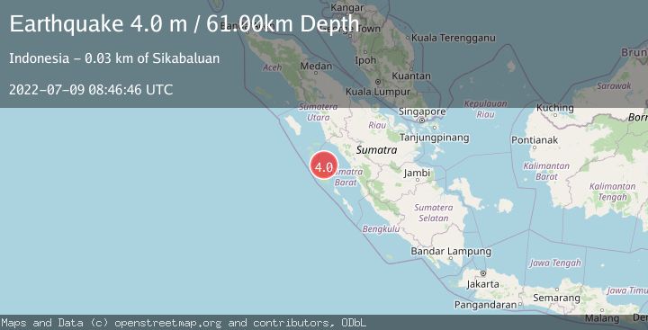 Map of SOUTHERN SUMATRA, INDONESIA