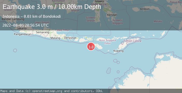 Map of SUMBAWA REGION, INDONESIA