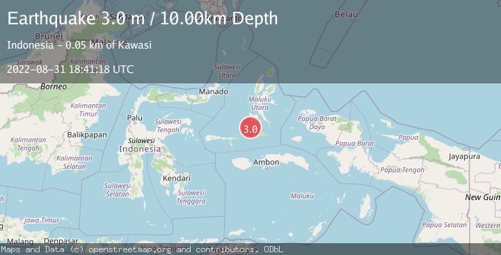 Map of KEPULAUAN OBI, INDONESIA