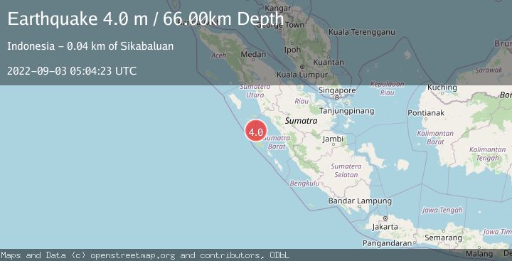 Map of KEPULAUAN BATU, INDONESIA