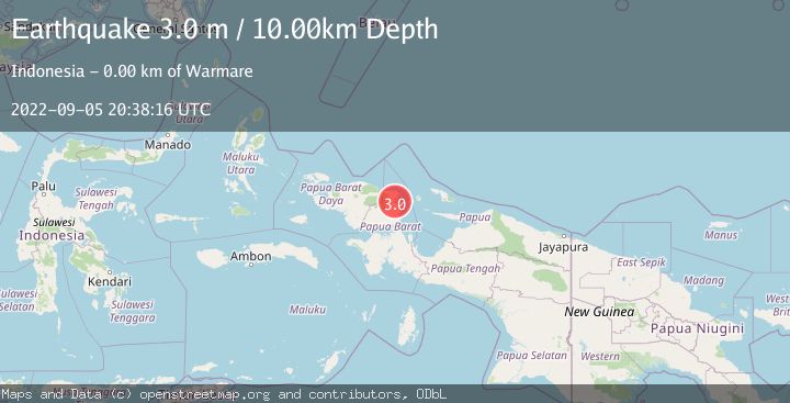 Map of PAPUA, INDONESIA