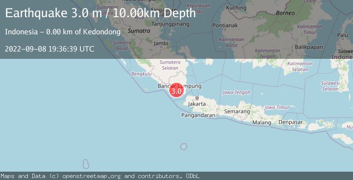 Map of SOUTHERN SUMATRA, INDONESIA