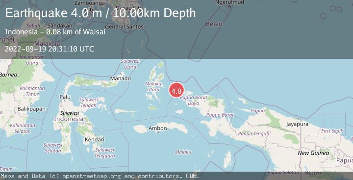 Map of HALMAHERA, INDONESIA