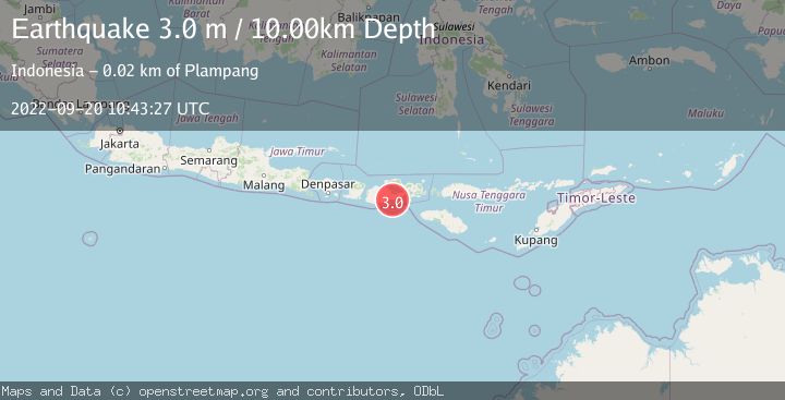 Map of SUMBAWA REGION, INDONESIA