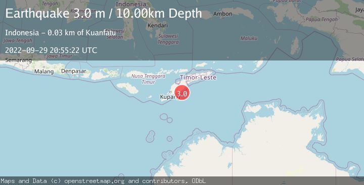 Map of TIMOR REGION, INDONESIA