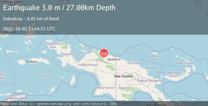 Map of NEAR N COAST OF PAPUA, INDONESIA