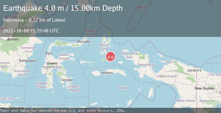 Map of KEPULAUAN OBI, INDONESIA