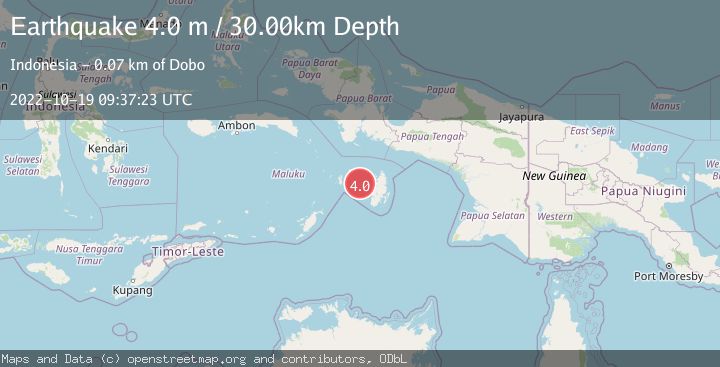 Map of KEPULAUAN KAI, INDONESIA