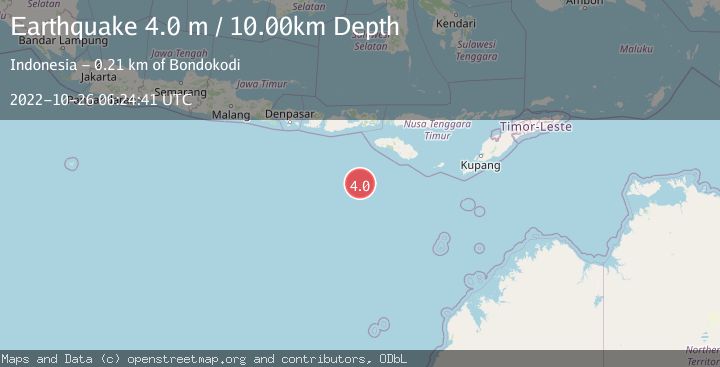 Map of SOUTH OF SUMBAWA, INDONESIA