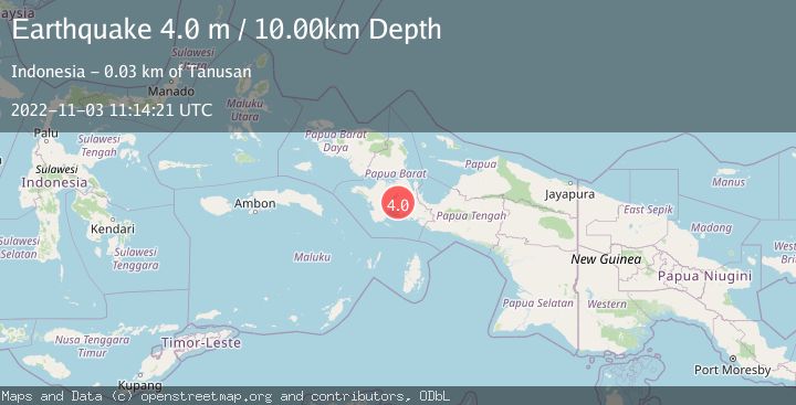 Map of PAPUA, INDONESIA