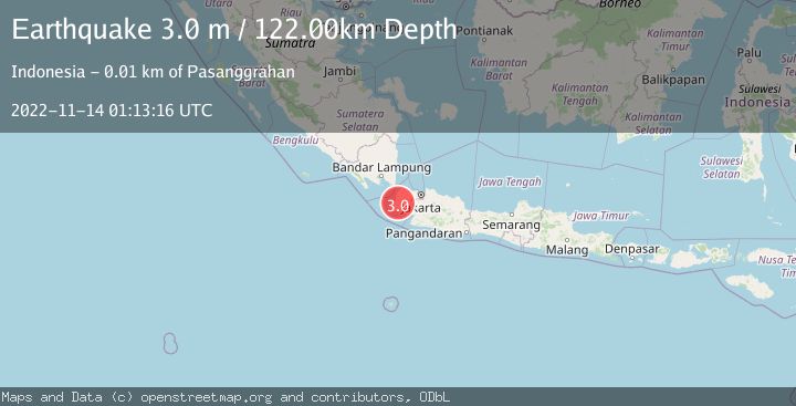 Map of SUNDA STRAIT, INDONESIA