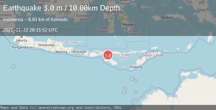 Map of FLORES REGION, INDONESIA