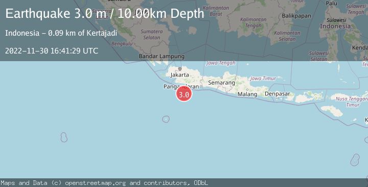 Map of JAVA, INDONESIA
