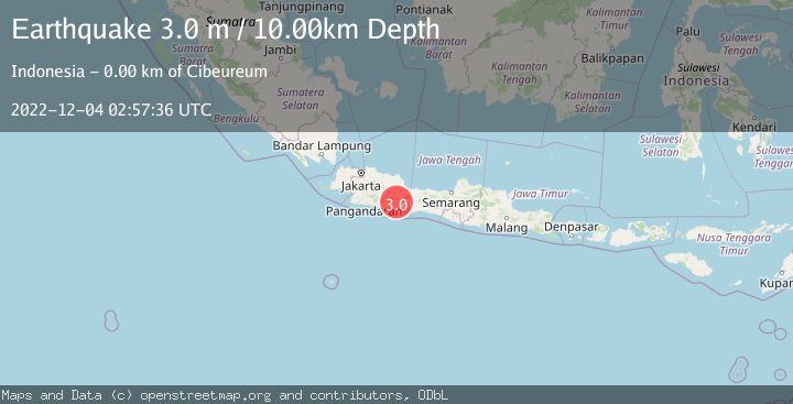 Map of JAVA, INDONESIA