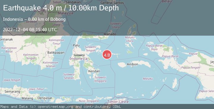 Map of KEPULAUAN SULA, INDONESIA