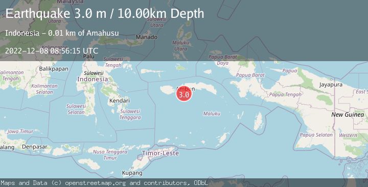 Map of SERAM, INDONESIA
