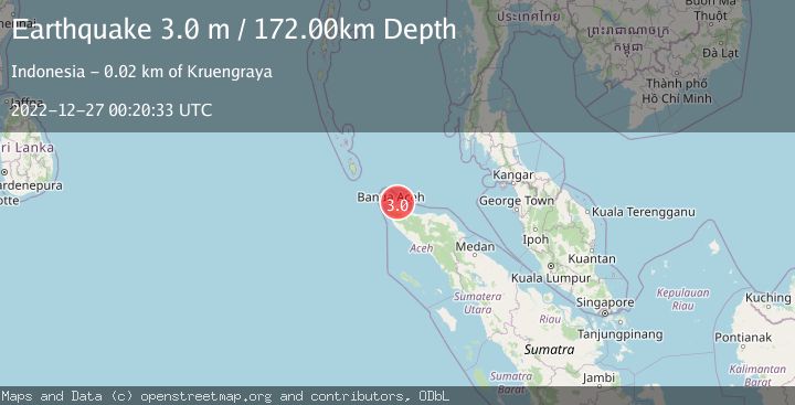 Map of NORTHERN SUMATRA, INDONESIA