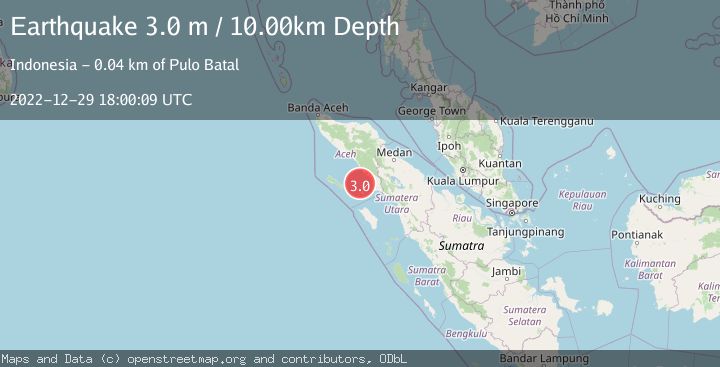Map of NORTHERN SUMATRA, INDONESIA