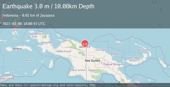 Map of NEAR N COAST OF PAPUA, INDONESIA