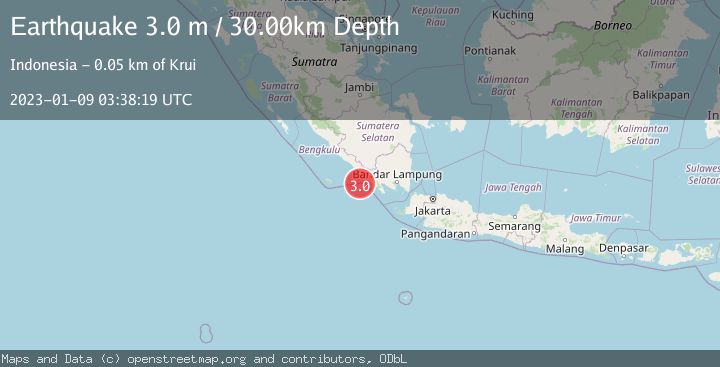 Map of SOUTHERN SUMATRA, INDONESIA