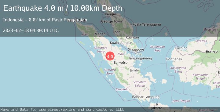 Map of NORTHERN SUMATRA, INDONESIA