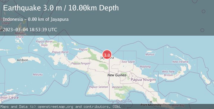 Map of NEAR N COAST OF PAPUA, INDONESIA
