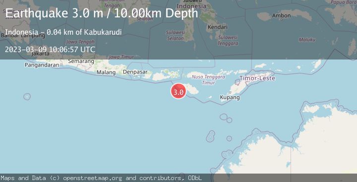 Map of SUMBA REGION, INDONESIA