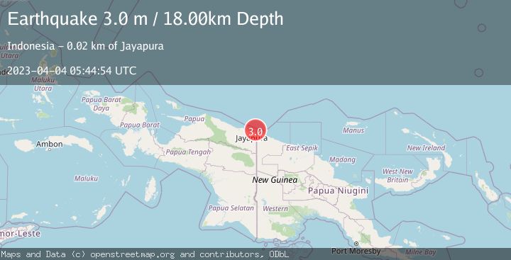 Map of NEAR N COAST OF PAPUA, INDONESIA