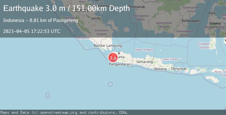 Map of JAVA, INDONESIA