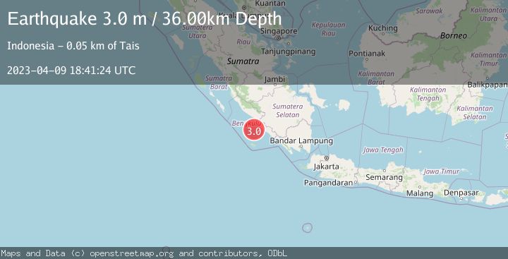 Map of SOUTHERN SUMATRA, INDONESIA