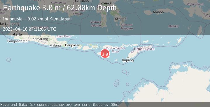 Map of SUMBA REGION, INDONESIA