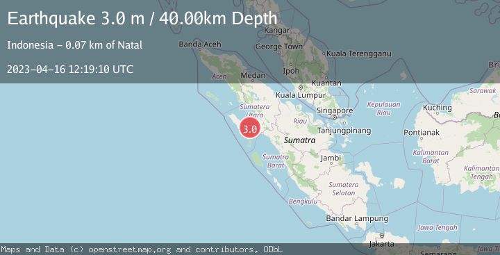 Map of NIAS REGION, INDONESIA