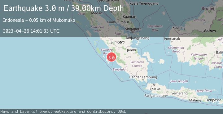 Map of KEP. MENTAWAI REGION, INDONESIA