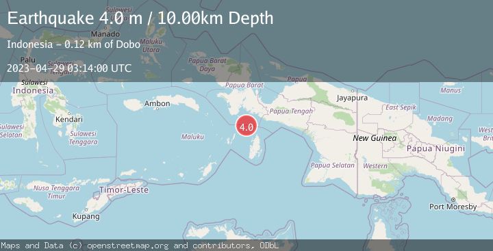 Map of NEAR S COAST OF PAPUA, INDONESIA