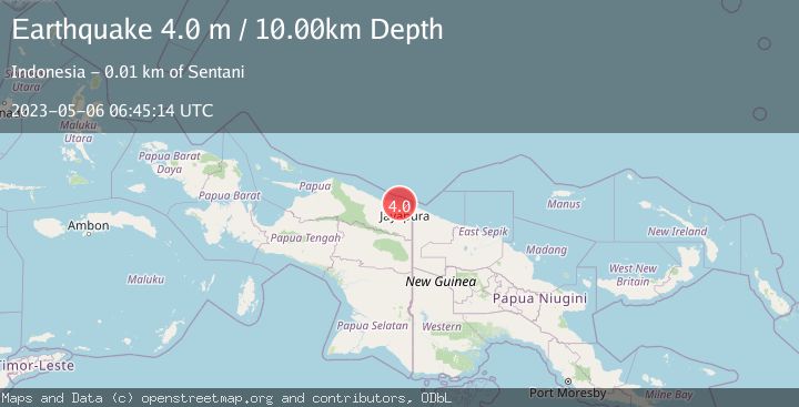 Map of NEAR N COAST OF PAPUA, INDONESIA