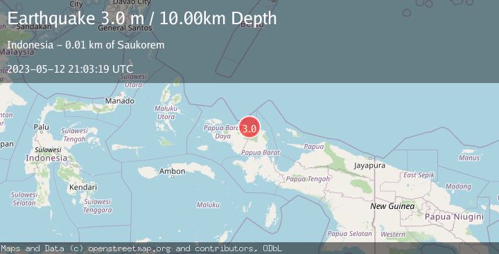 Map of NEAR N COAST OF PAPUA, INDONESIA