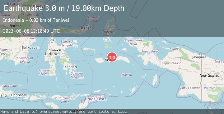 Map of CERAM SEA, INDONESIA
