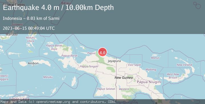 Map of NEAR N COAST OF PAPUA, INDONESIA