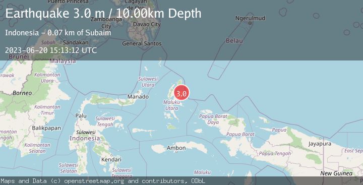 Map of HALMAHERA, INDONESIA