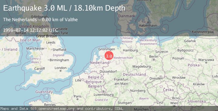 Map of THE NETHERLANDS